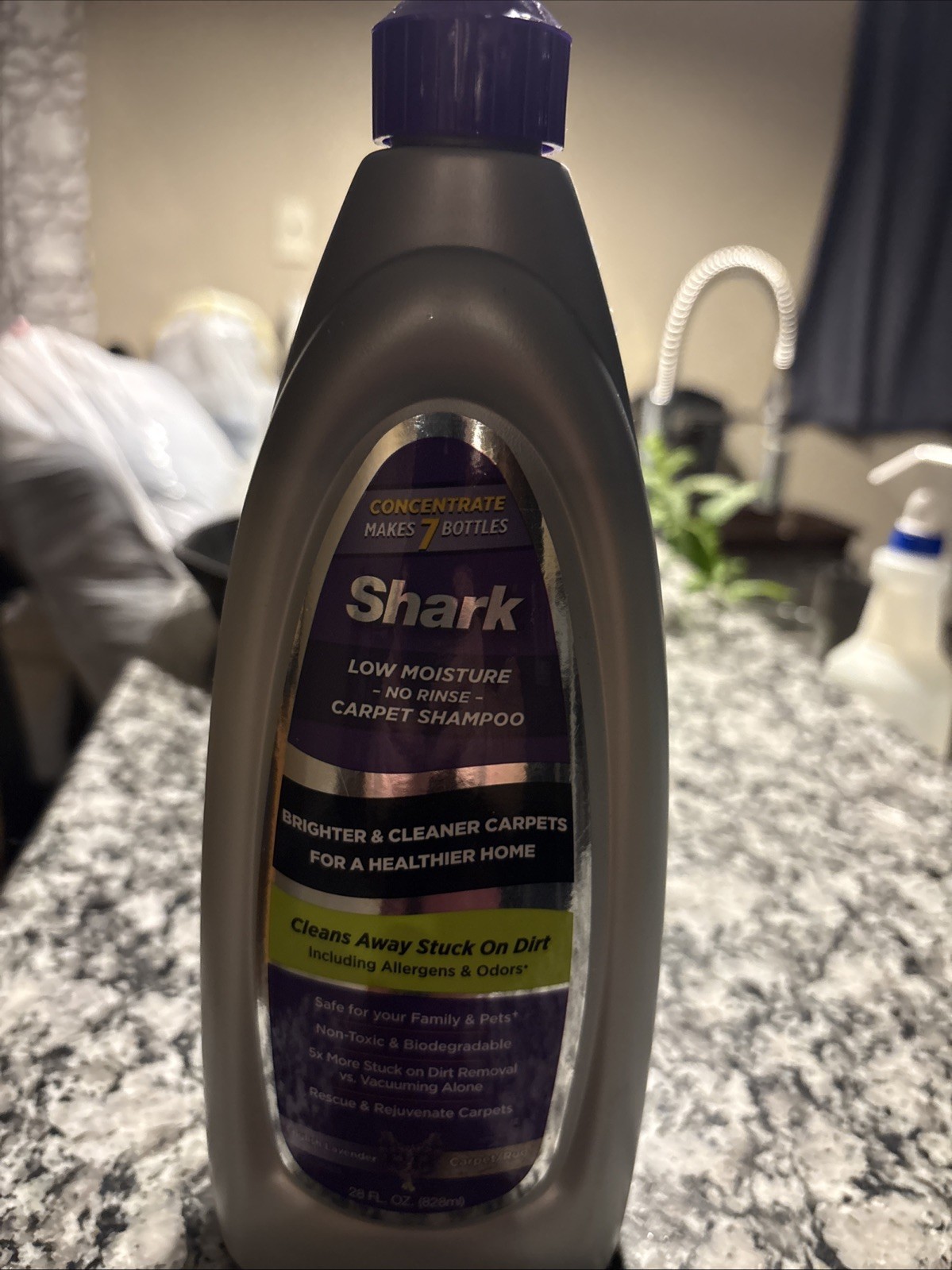 Shark Low Moisture No Rinse Carpet Shampoo English Lavender 28 fl oz Sealed