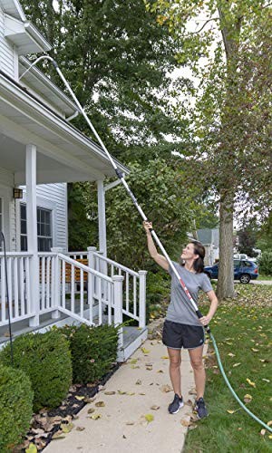 Guttermaster Pro Telescopic Water Fed Pole, Gutter Cleaning Tool With