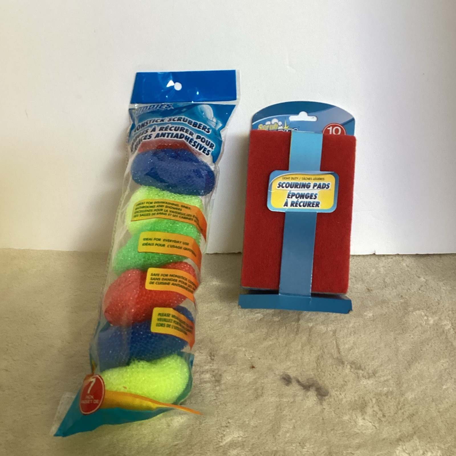 SCRUB BUDDIES Pack of 9 Scouring Pads 4×6”& 7 Scrub Buddies Non Stick Scrubbers