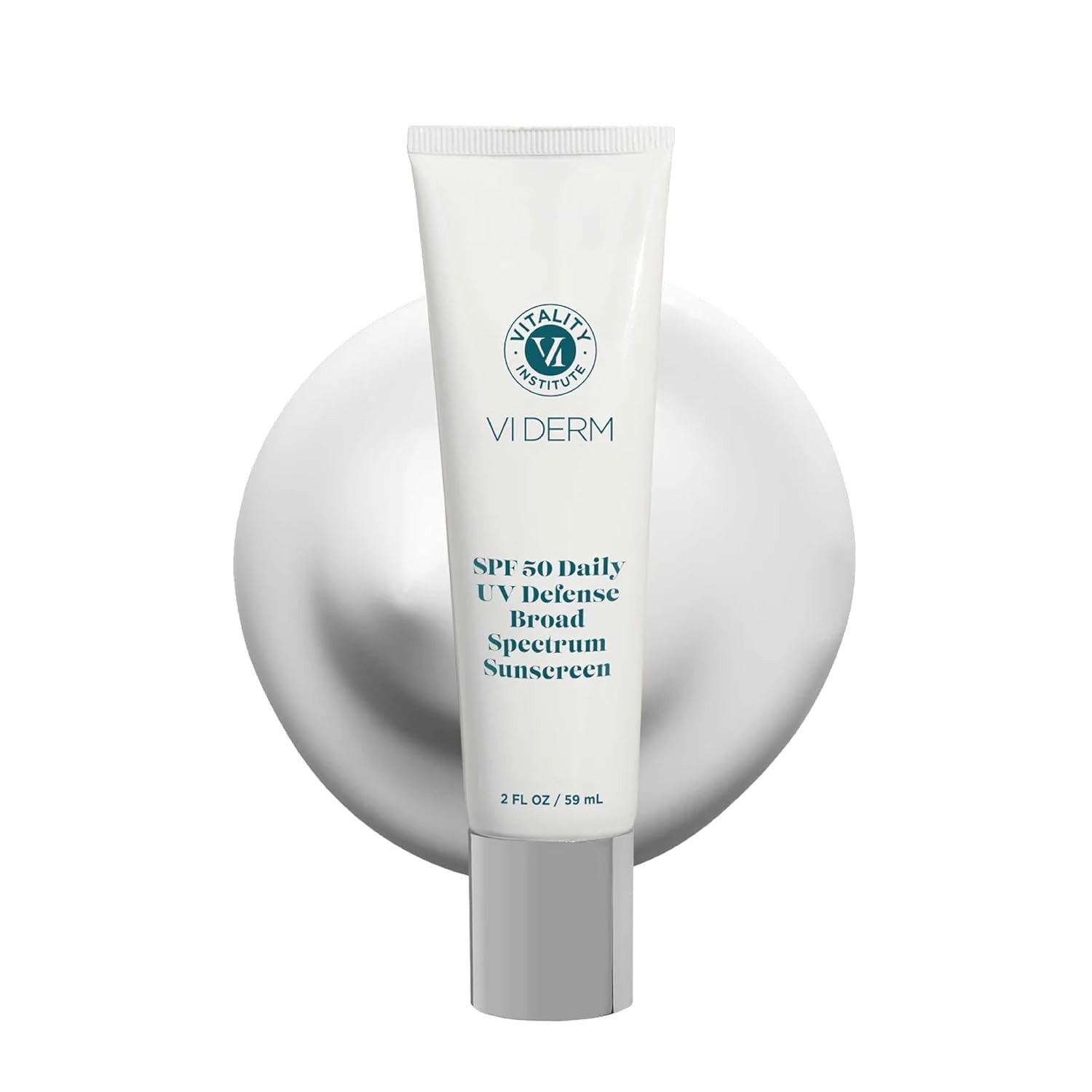 VI Derm SPF 50 Daily UV Defense Sunscreen – Broad Spectrum Sunblock for Face &