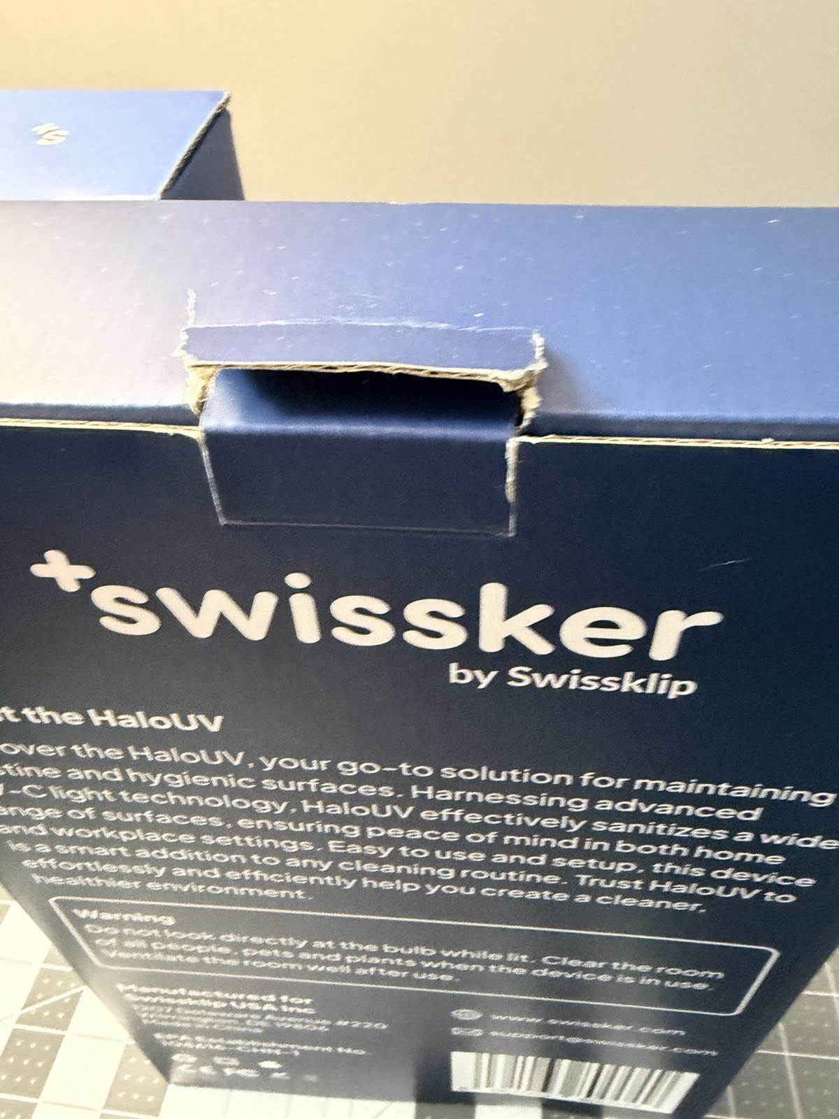 HaloUV Swissker by Swissklip HaloClean UV Original, Home Disinfection Device New