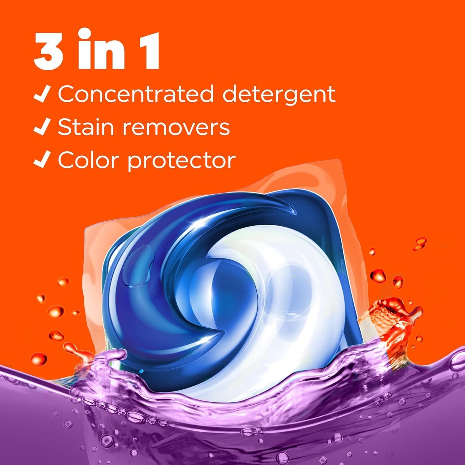 Tide PODS Liquid Laundry Detergent Soap Pacs, Powerful 76 Count (Pack of 1)
