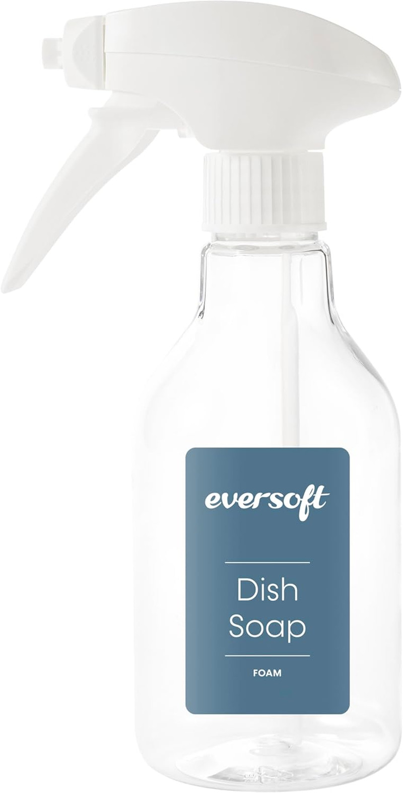 Eversoft Foaming Jet Dish Soap Spray Trigger Bottle for Kitchen/Bathroom/Office/