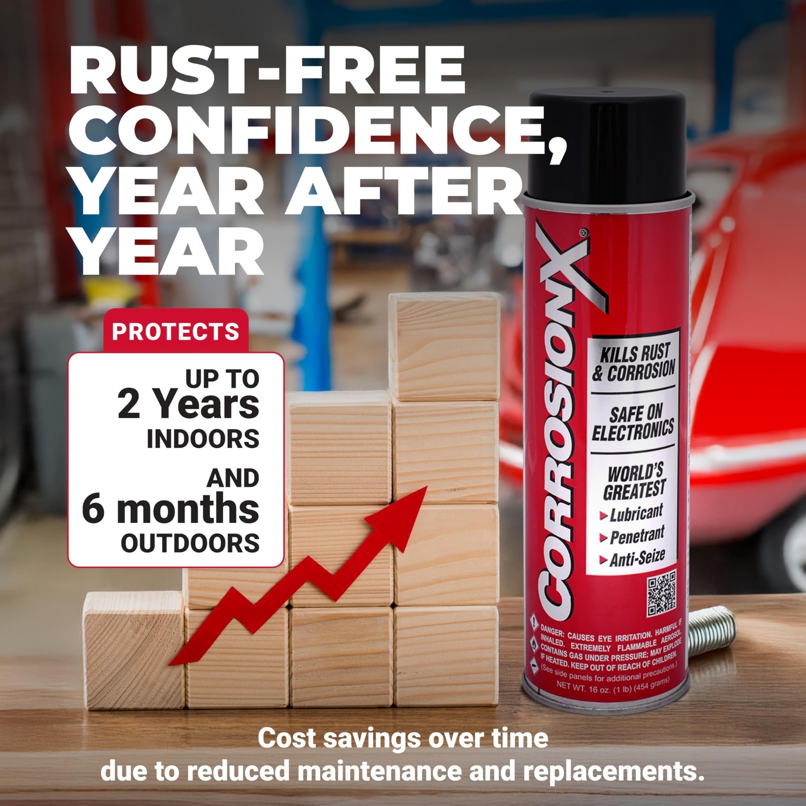 CorrosionX Corrosion Technologies 91002 (16 fl oz trigger spray) – Multi-P
