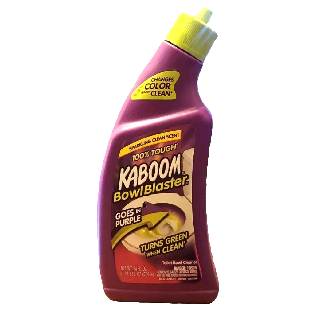 1 KABOOM Bowl Blaster Toilet Cleaner Purple/Green Cling Gel Tough Stain 24oz NEW