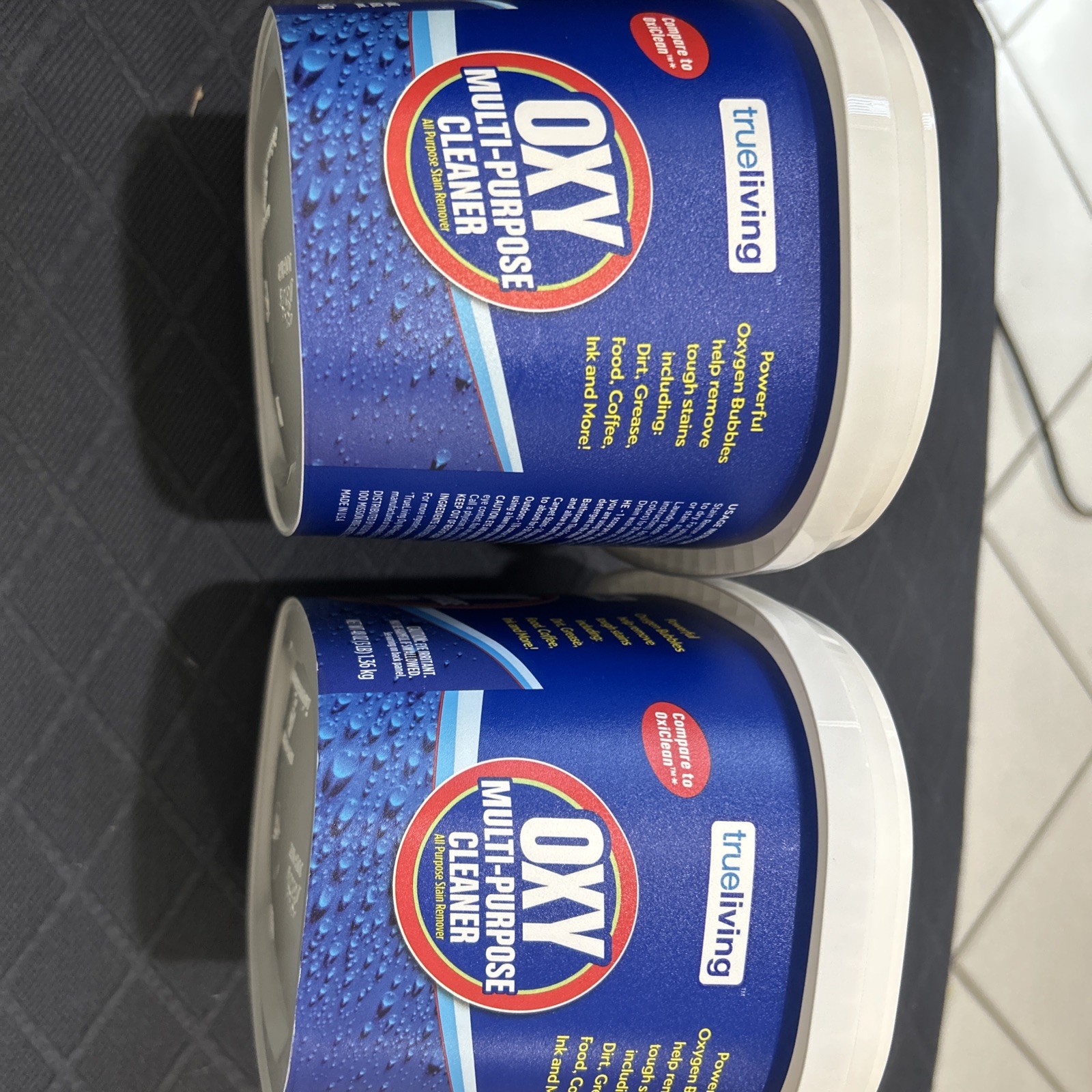 2 Pack True Living Oxy Multipurpose Cleaner 3 Lb Total 6 Lbs