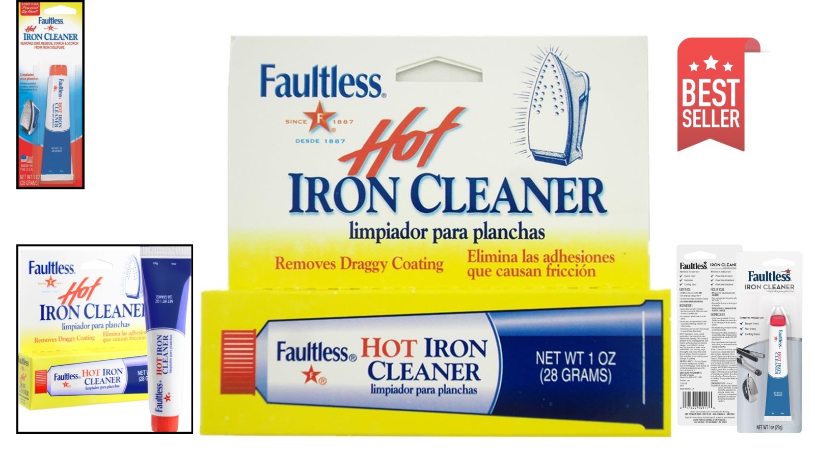 Compact 1oz Faultless Hot Iron Cleaner – Effortless Residue Removal on Hot Iron