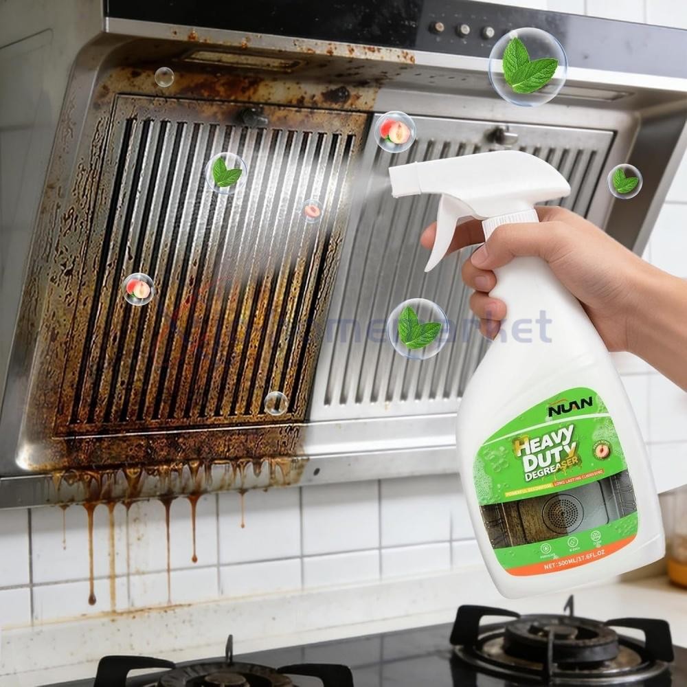 1/2pcs 500ML Heavy Duty Degreaser Kitchen Cleaner, Cleaning Spray for Home Chefs
