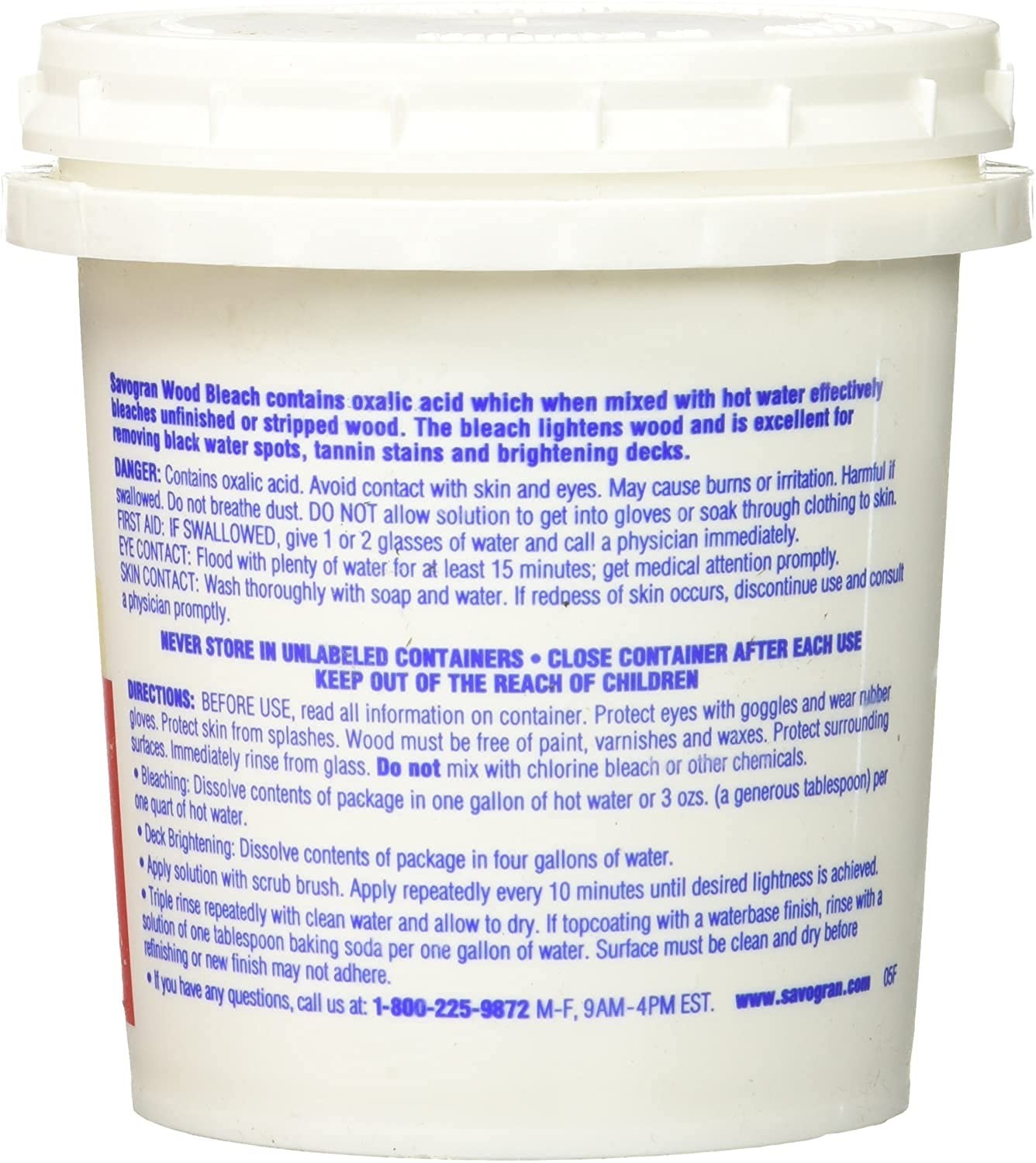 10501 Wood Bleach, 12 Oz, 6 Pack