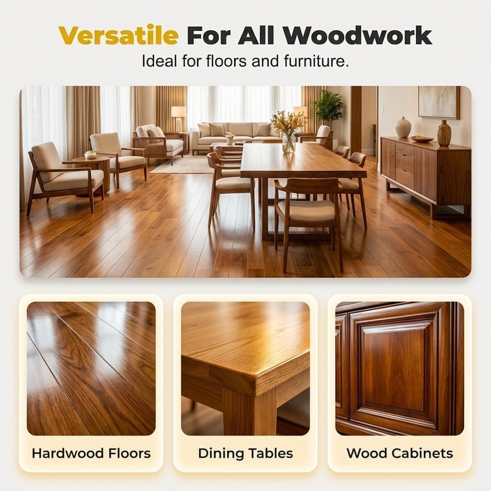 Natural Beeswax Polish Spray, Wood Furniture & Floor Cleaning Care