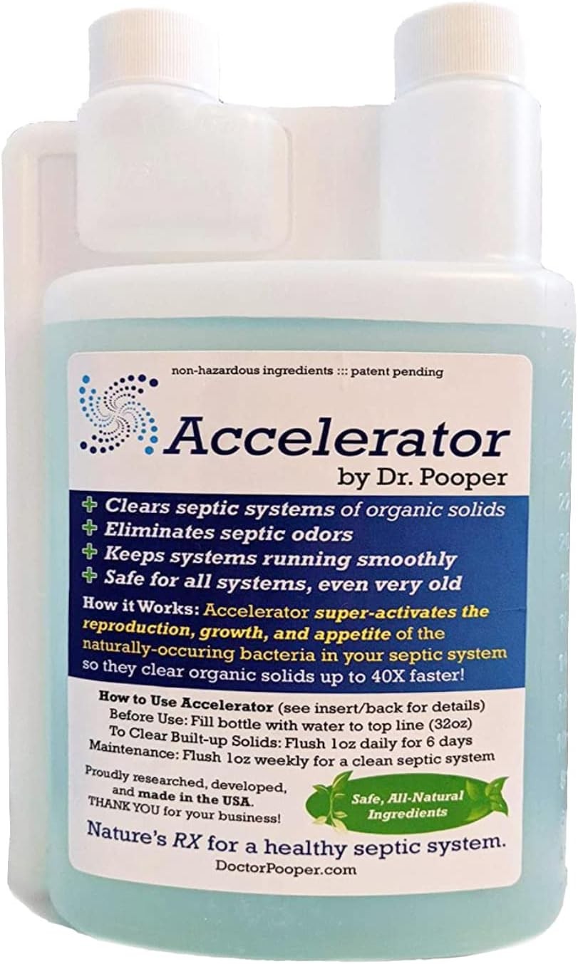 Dr. Pooper Accelerator Septic Tank Treatment – Environment-Friendly Septic…