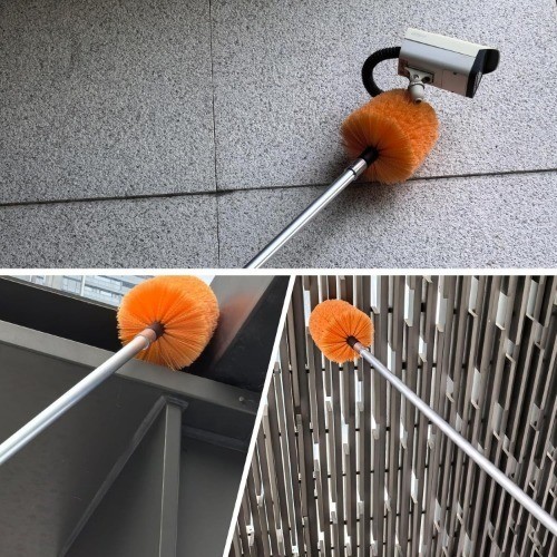 2 Pack Tw1st-On Cobweb Duster Head, Fits Standard 3/4 inch Threaded Poles, Attac