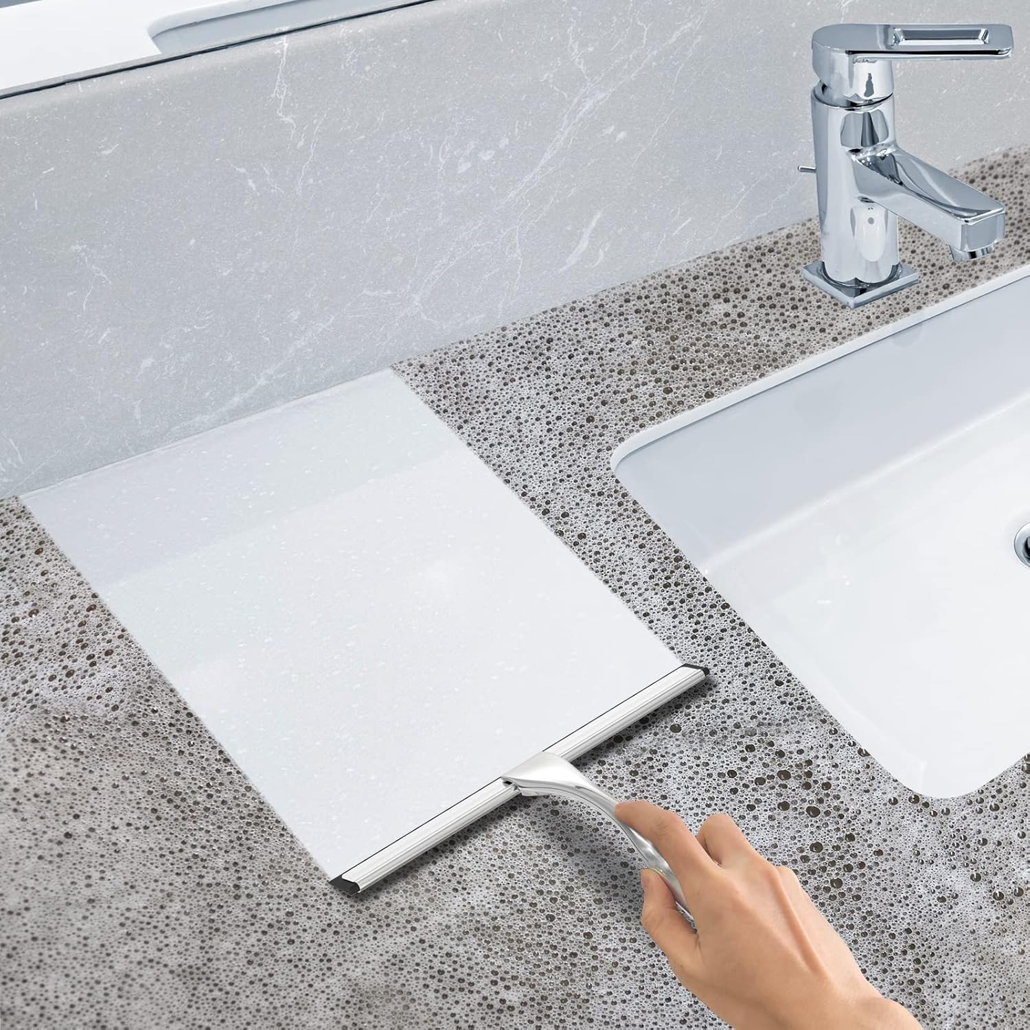 Bathroom Glass Cleaner Squeegee 10in