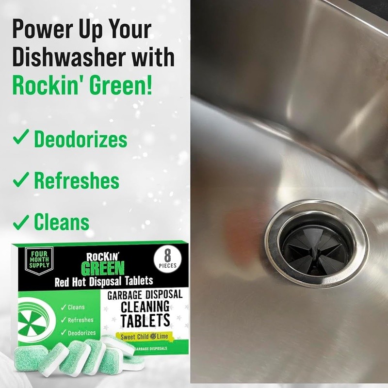 Garbage Disposal Cleaner Tablets Deep Clean Odor Eliminator Sink Freshener New