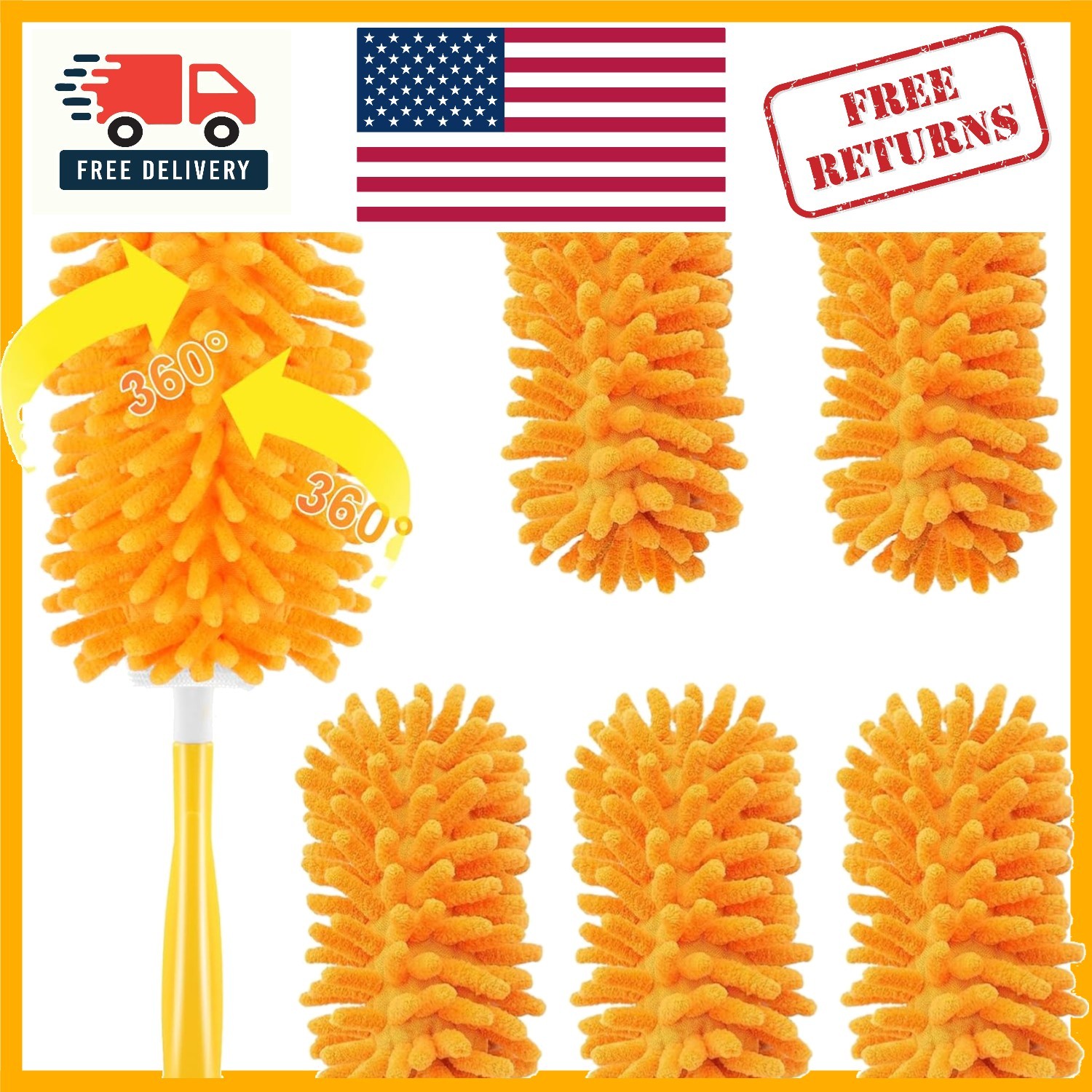 Ultimate 5-Pack Swiffer Duster Refill Kit – Reusable, Lightweight & Eco-Friendly