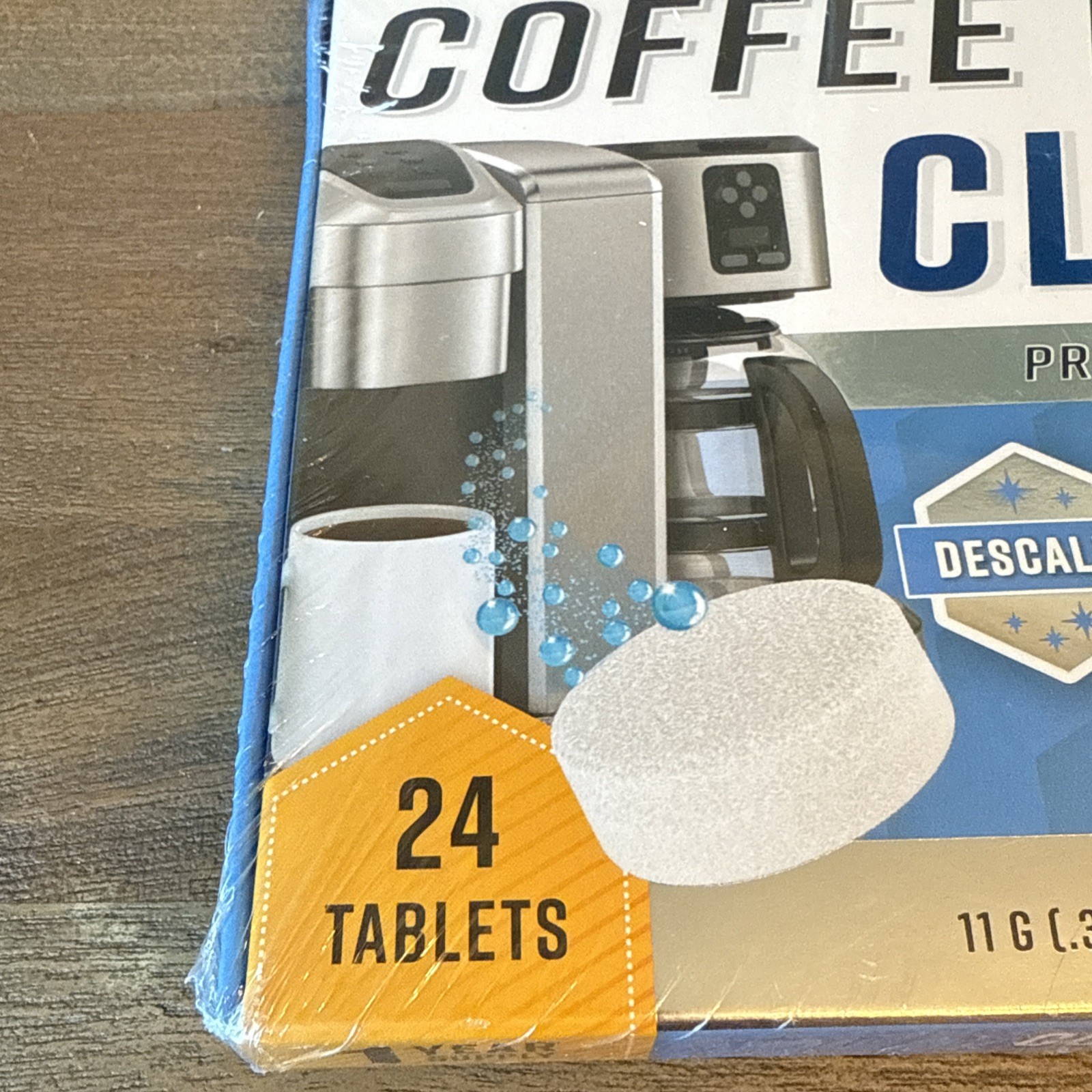 NEW & Sealed Active Coffee Maker Cleaner 24 Tablets 1 Year Supply Pack Descaler