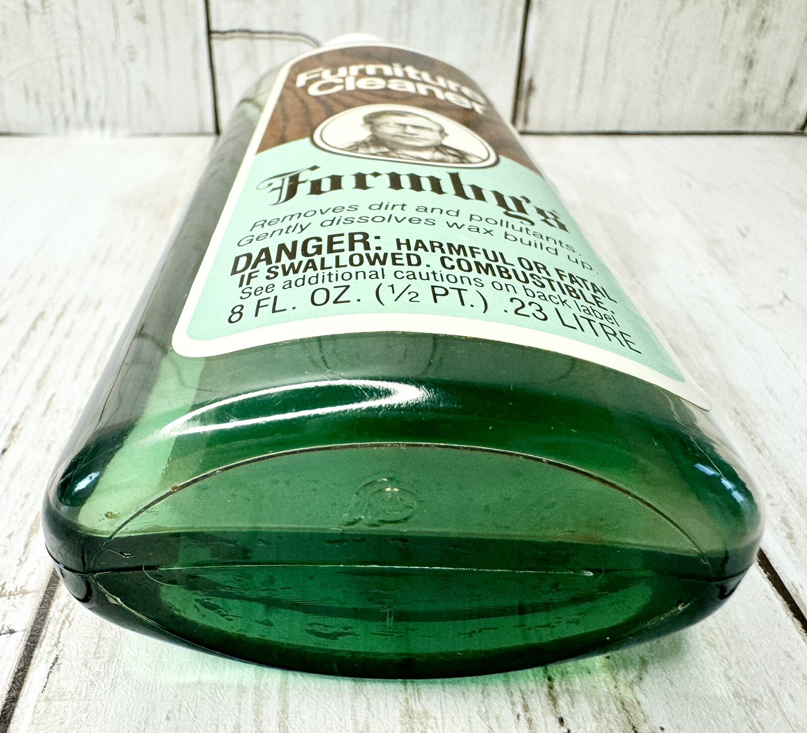 Vintage FORMBY’S Furniture Cleaner~Removes Wax Build Up Green~8 fl oz 60% Full