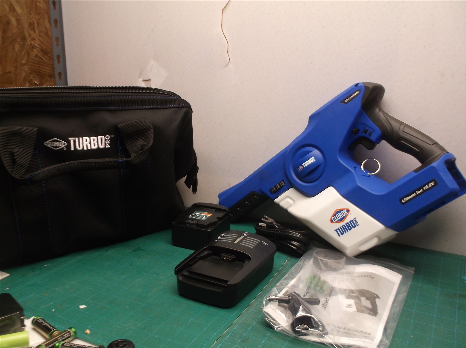 Clorox turbo pro electrostatic sprayer Cordless battery rechargeable Mister mist