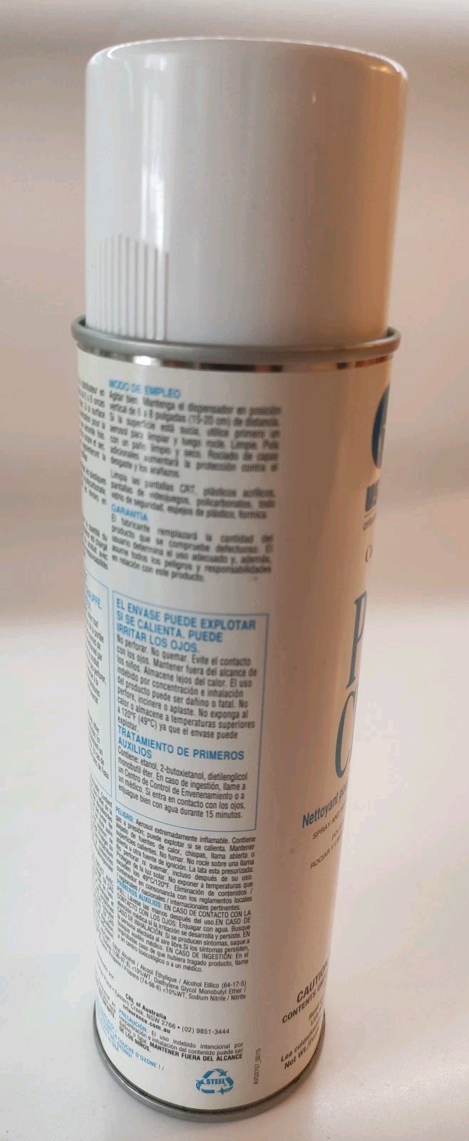 CRL CRL848 Aerosol Spray Plastic Cleaner, 19 Oz, (1 lb.3 oz)