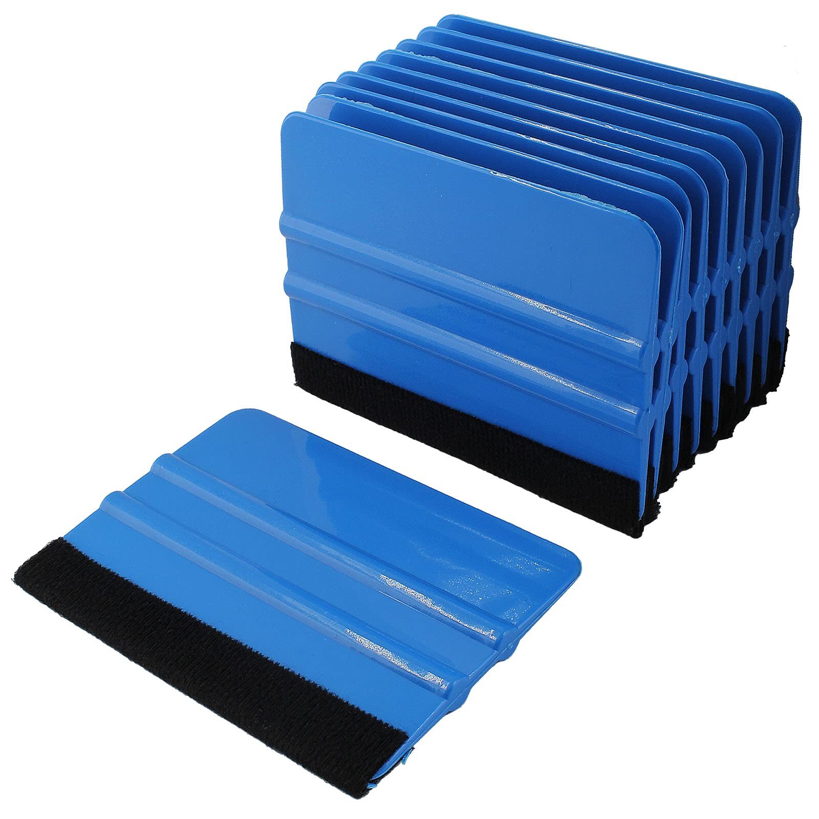 10 Pcs 4 Inch Felt Edge Squeegee Car Vinyl Scraper Decal Applicator Tool