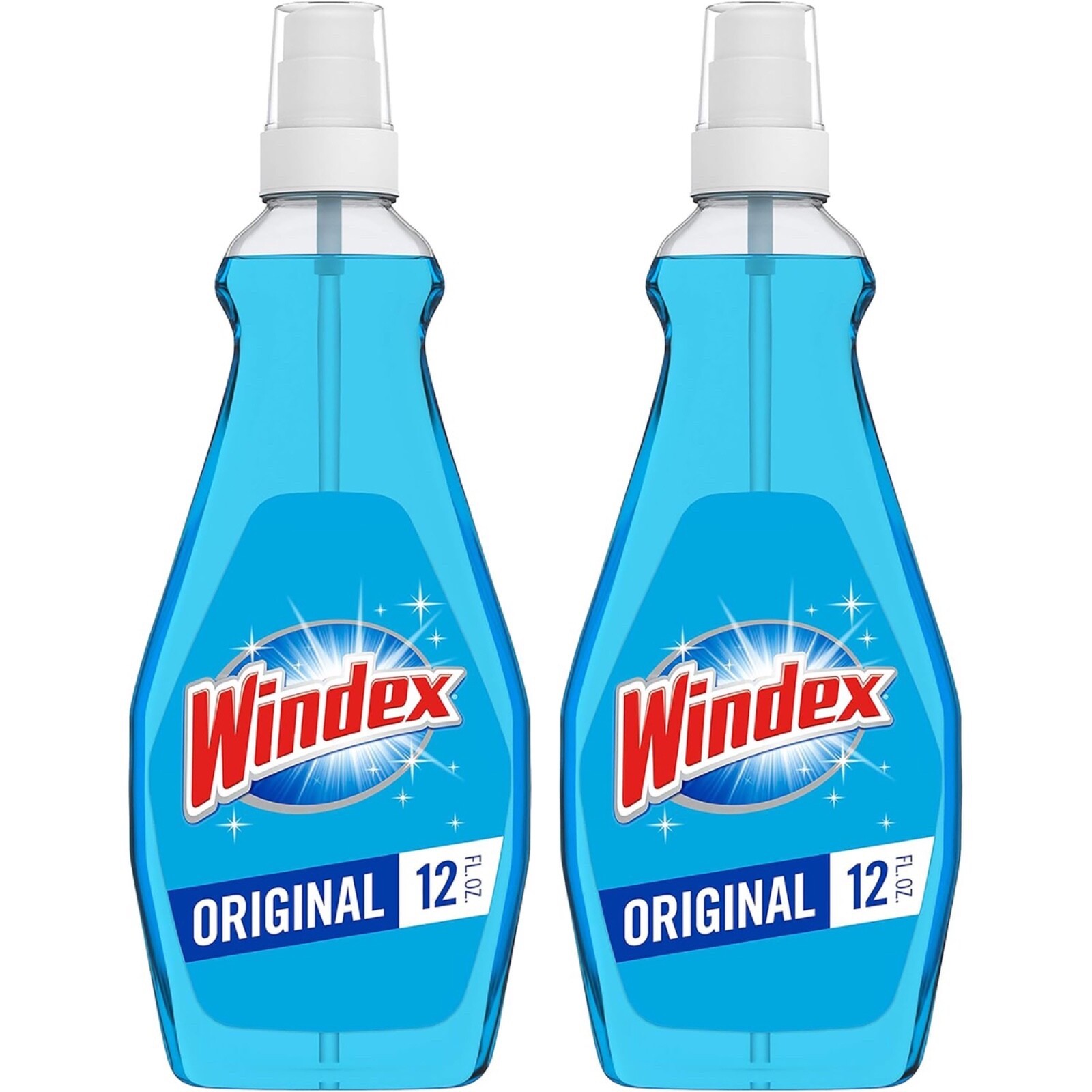 2x Windex Glass Cleaner Original Blue 12oz ounce Spray Bottle BRAND NEW