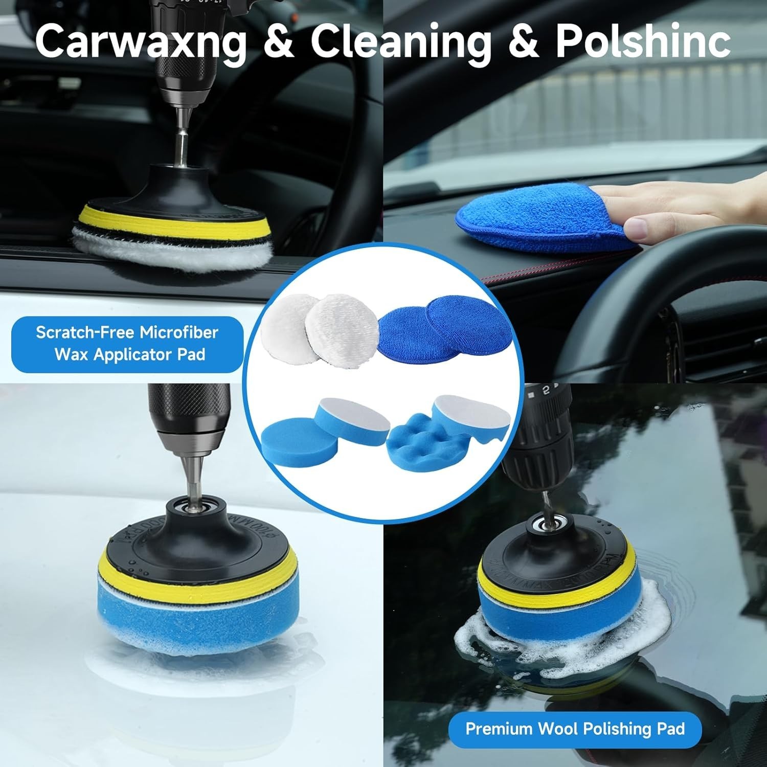 Car Detailing Brush Set 36 Pieces Auto Interior Exterior Wheel Cleaning Kit