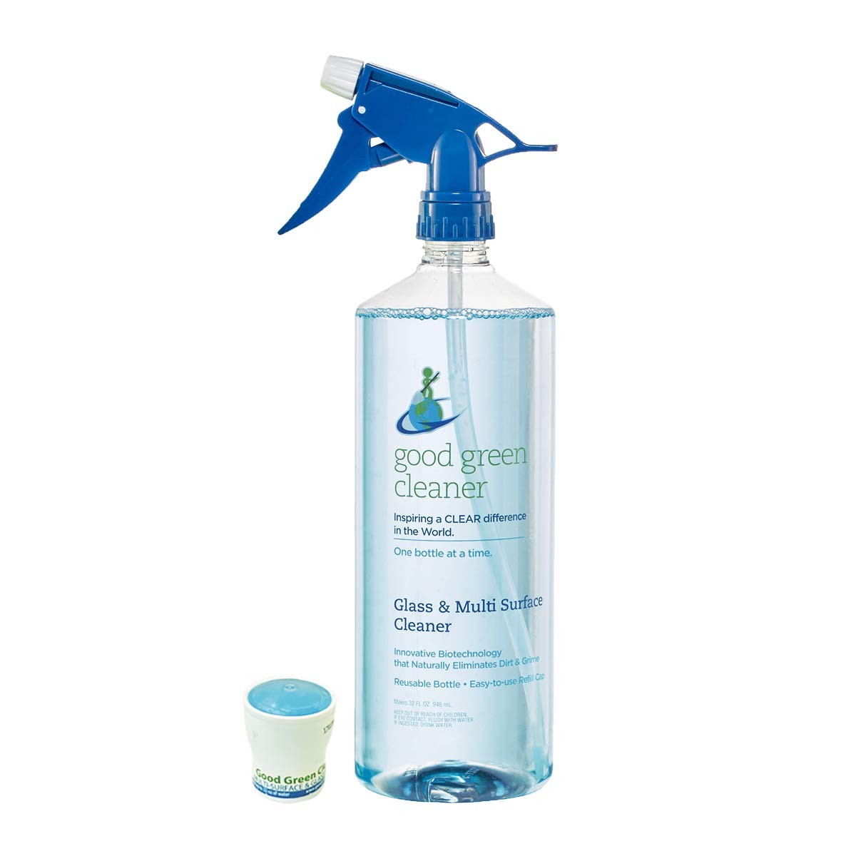 Glass & Multi Surface Cleaner Starter Set | 32 ounce, Reusable Spray Bottle |…