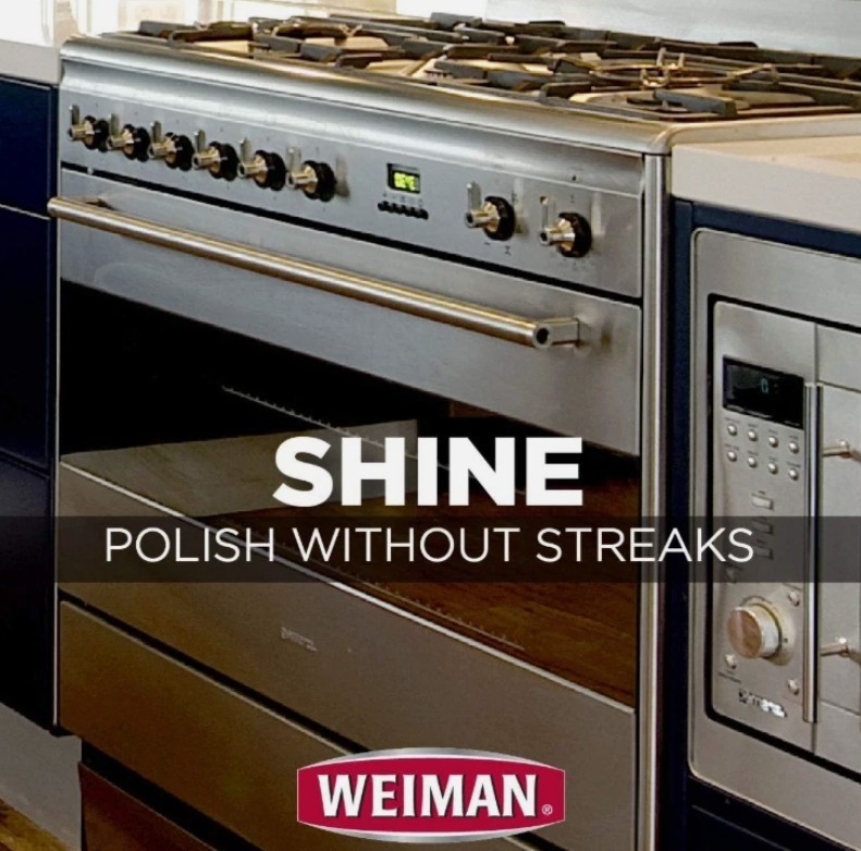 WEIMAN Stainless Steel Appliances Stoves Ranges CLEANER & POLISH 17oz (2-Pack)