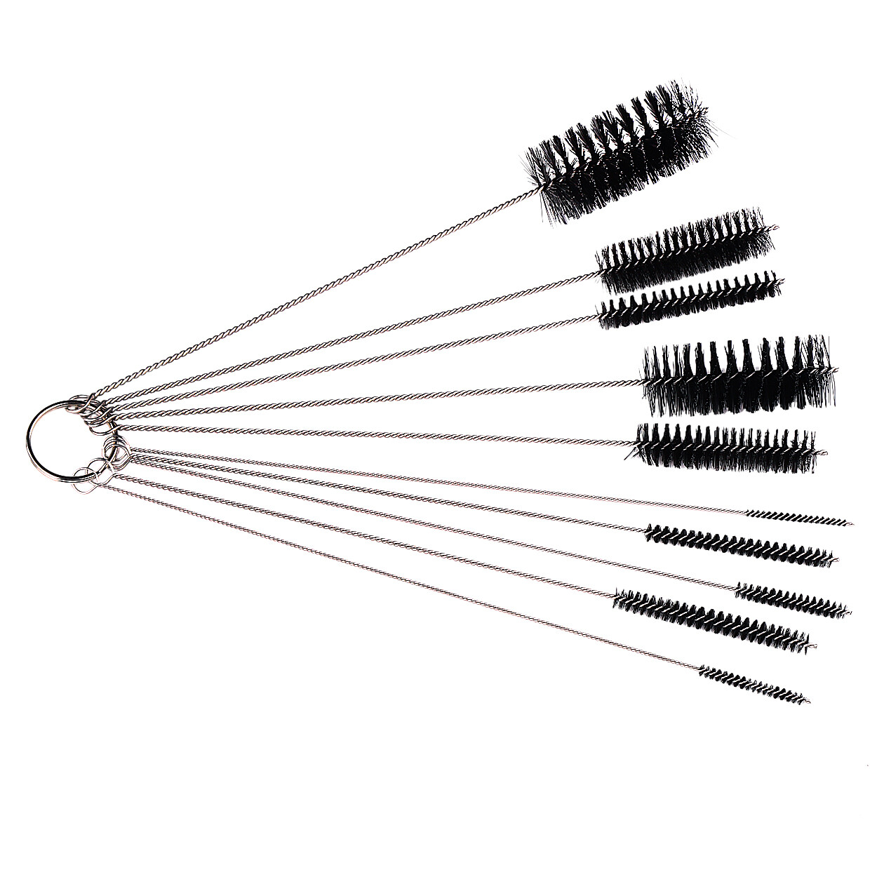 10Pcs Nylon Straw Brush Cleaner Bottle Tube Pipe Small Long Stainless Steel Tool