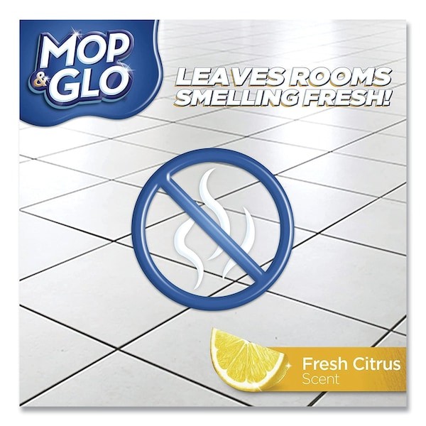 Mop & Glo Rec 74297 Triple Action Floor Shine Cleaner, Fresh Citrus Scent, 64