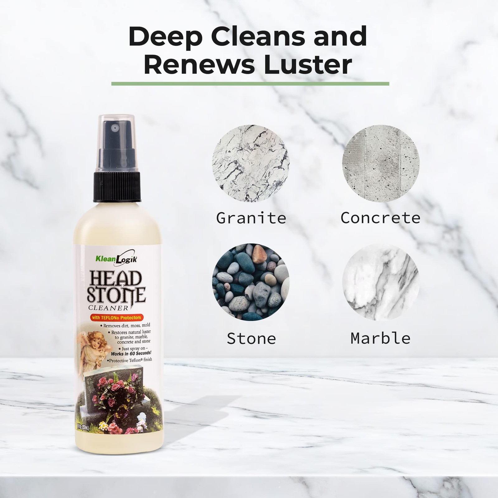 Headstone Cleaner For Graves & Memorials, Tombstone Cleaner Solution Removes …
