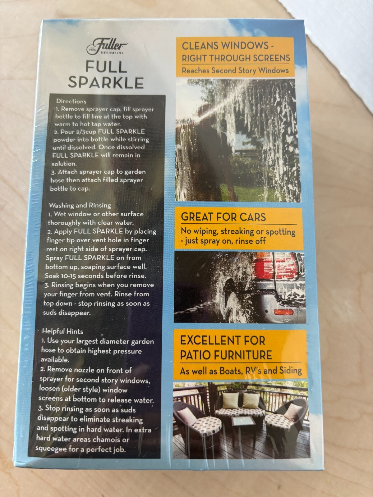 Fuller Brush Full Sparkle Refill Pack of 2 16 oz Sealed Windows Boats RV Patio