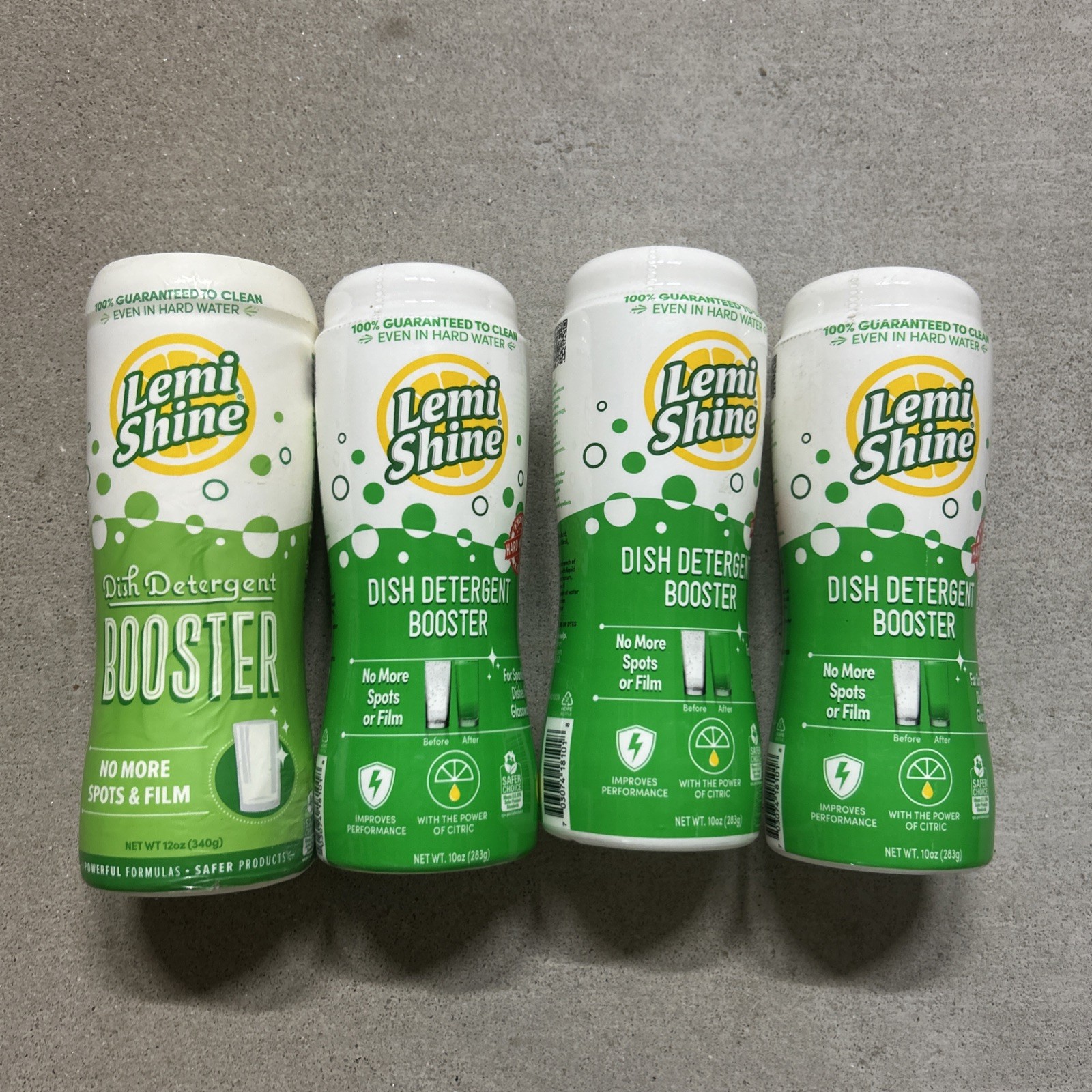 4 Lemi Shine Dish Detergent Booster 12 Oz Each ~ New, Free Shipping