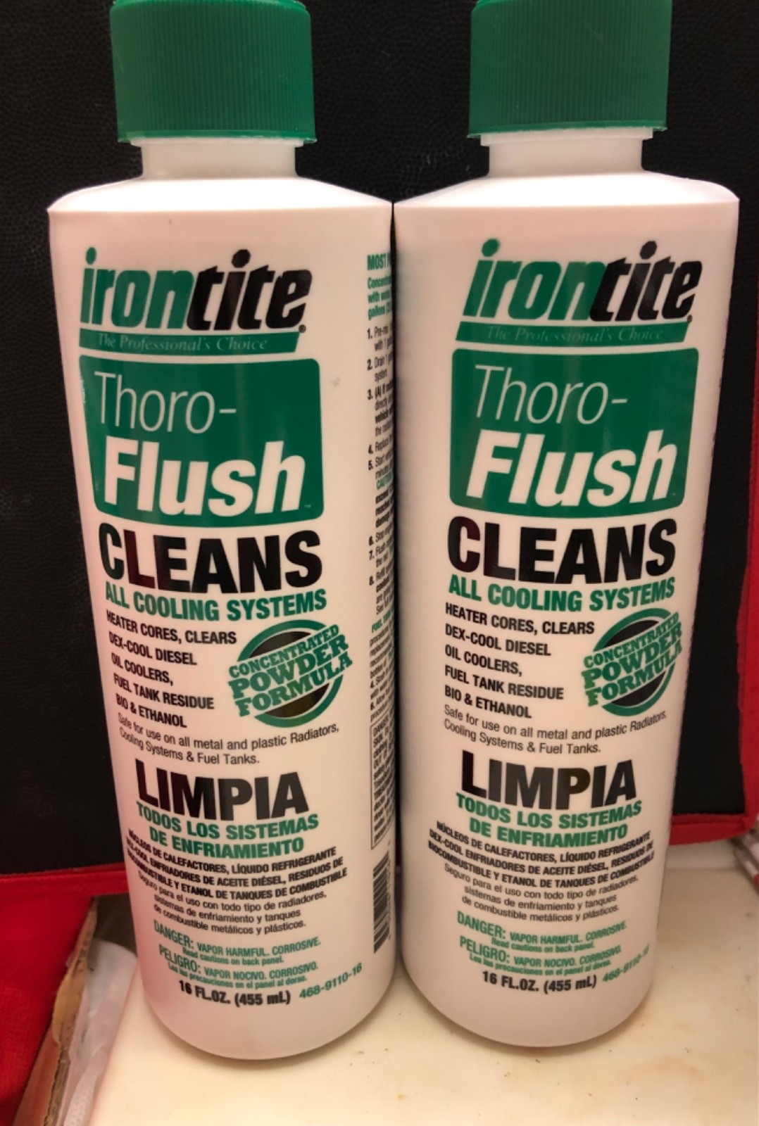 Thoro Flush Cleans All Cooling Systems 16 FL.OZ 455 mL LIMPIA. (2)