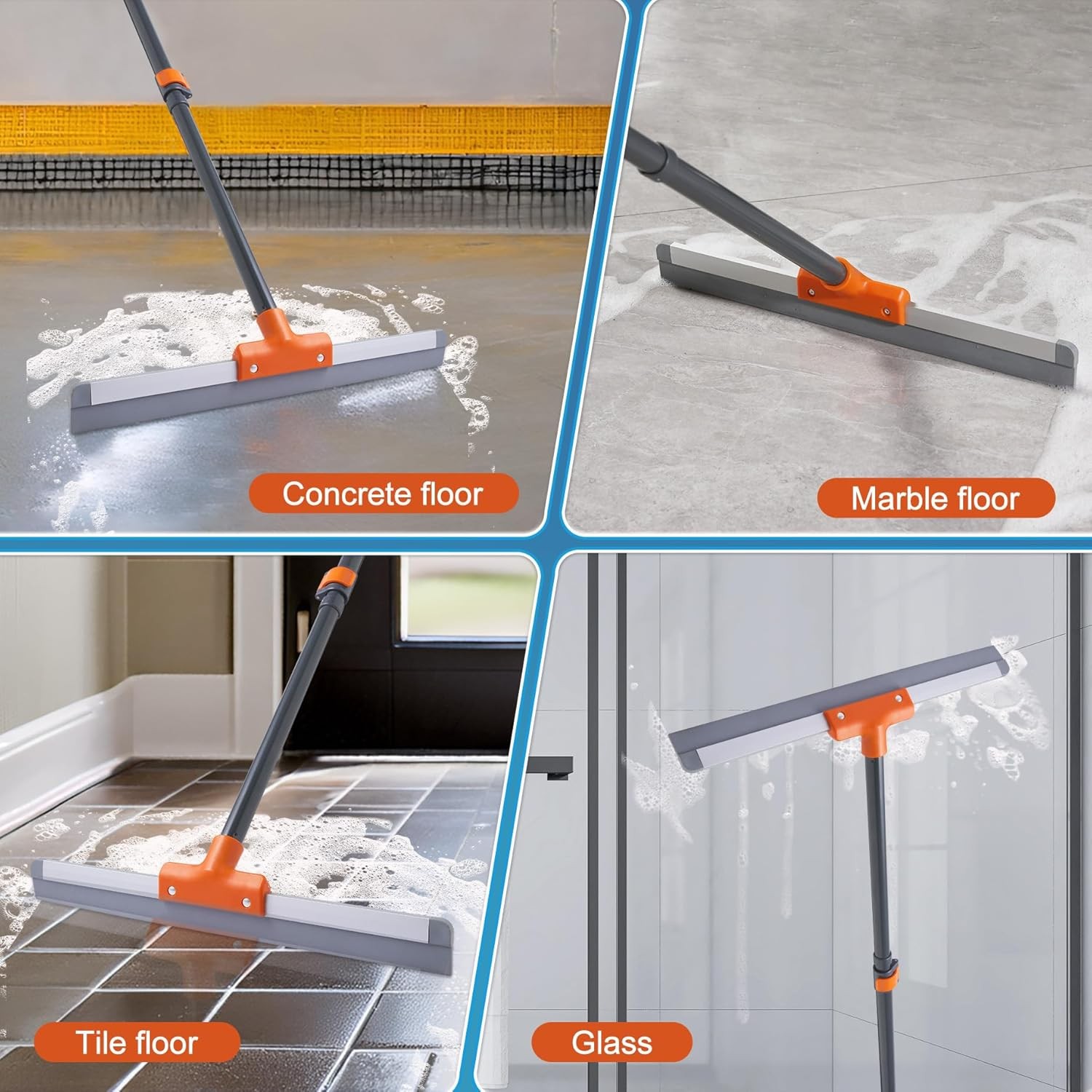 Stainless Steel Pole Scraper Straight Blade Cleaning Tool