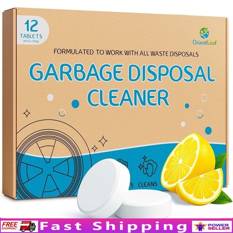 Garbage Disposal Cleaning Tablets 20g Citrus Deodorizer Fresh Odor Eliminator US