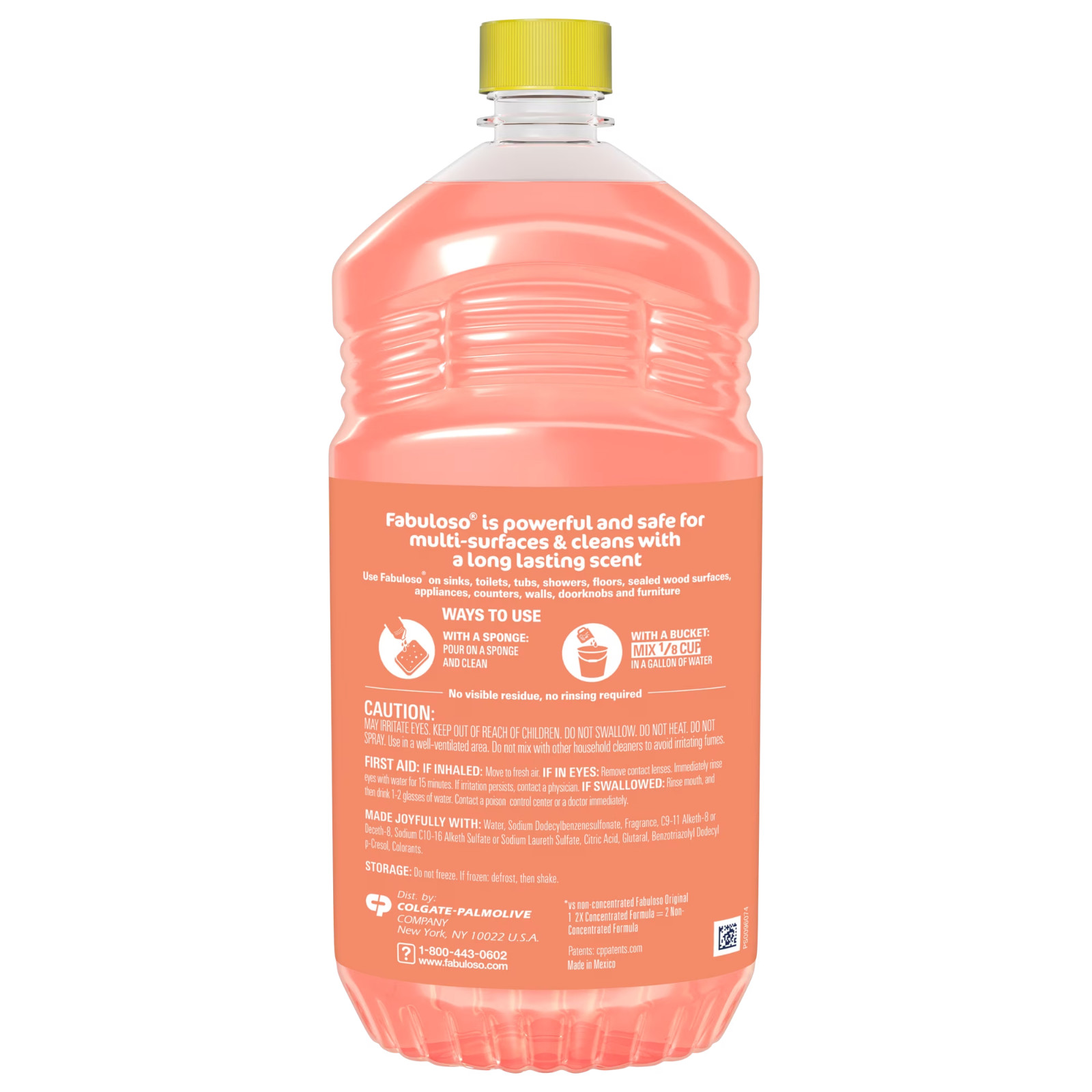 Fabuloso 2X Multi-Purpose Cleaner Peach Scent No Rinse Floor Cleaner 2 Pack 56oz