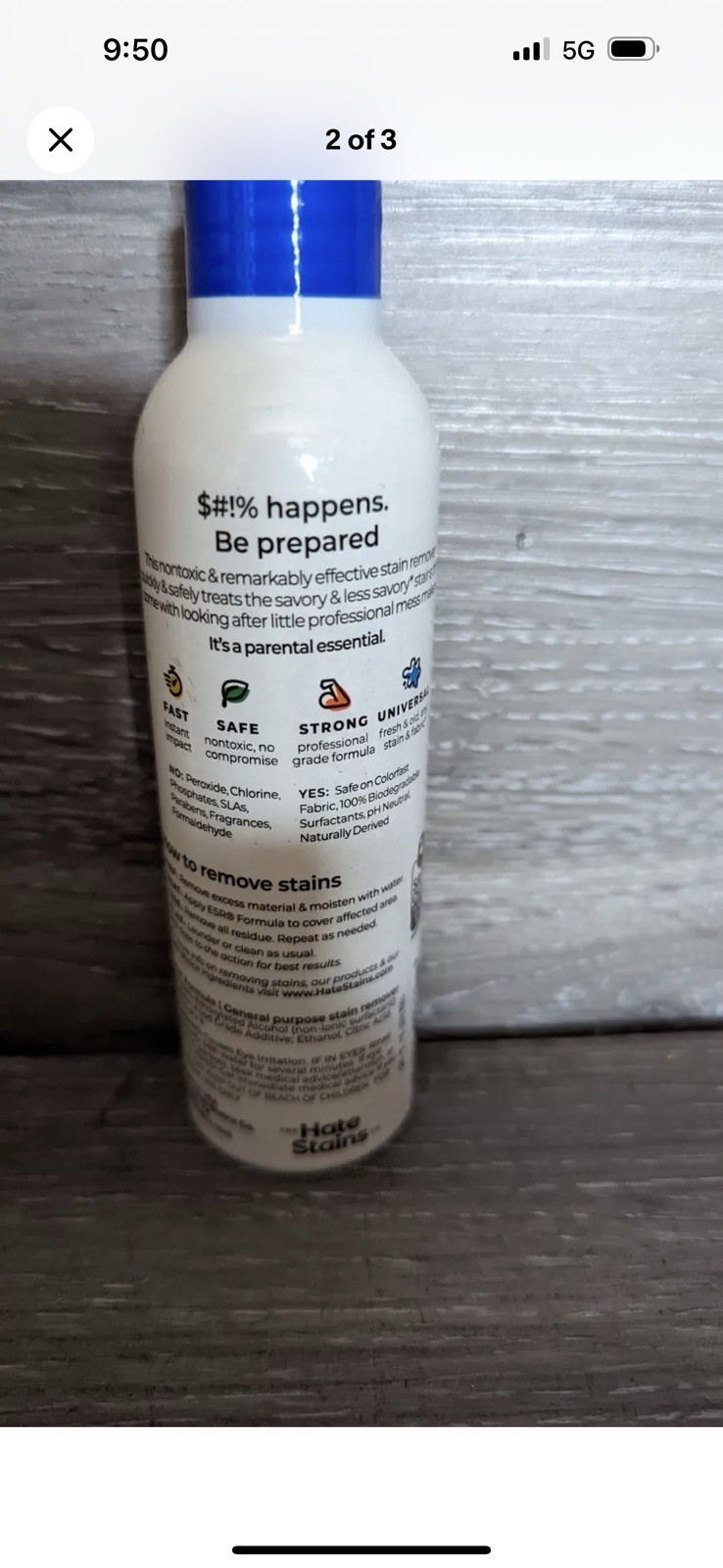 2 Pack- New The Hate Stains Miss Mouth’s Messy Eater Stain Treater – 4oz 2 Packs