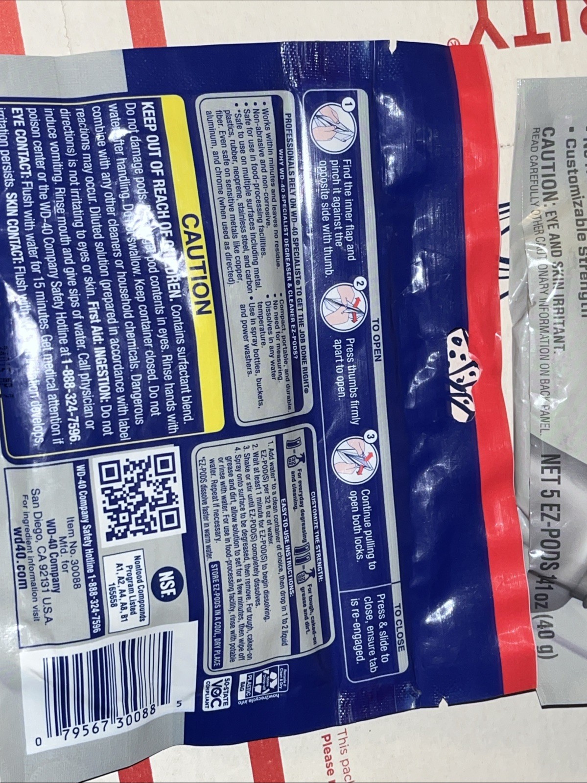 Lot Of 4 WD 40 Degreaser Cleaner EZ PODS Multi Surface Pack of 5 Total 20 Pods