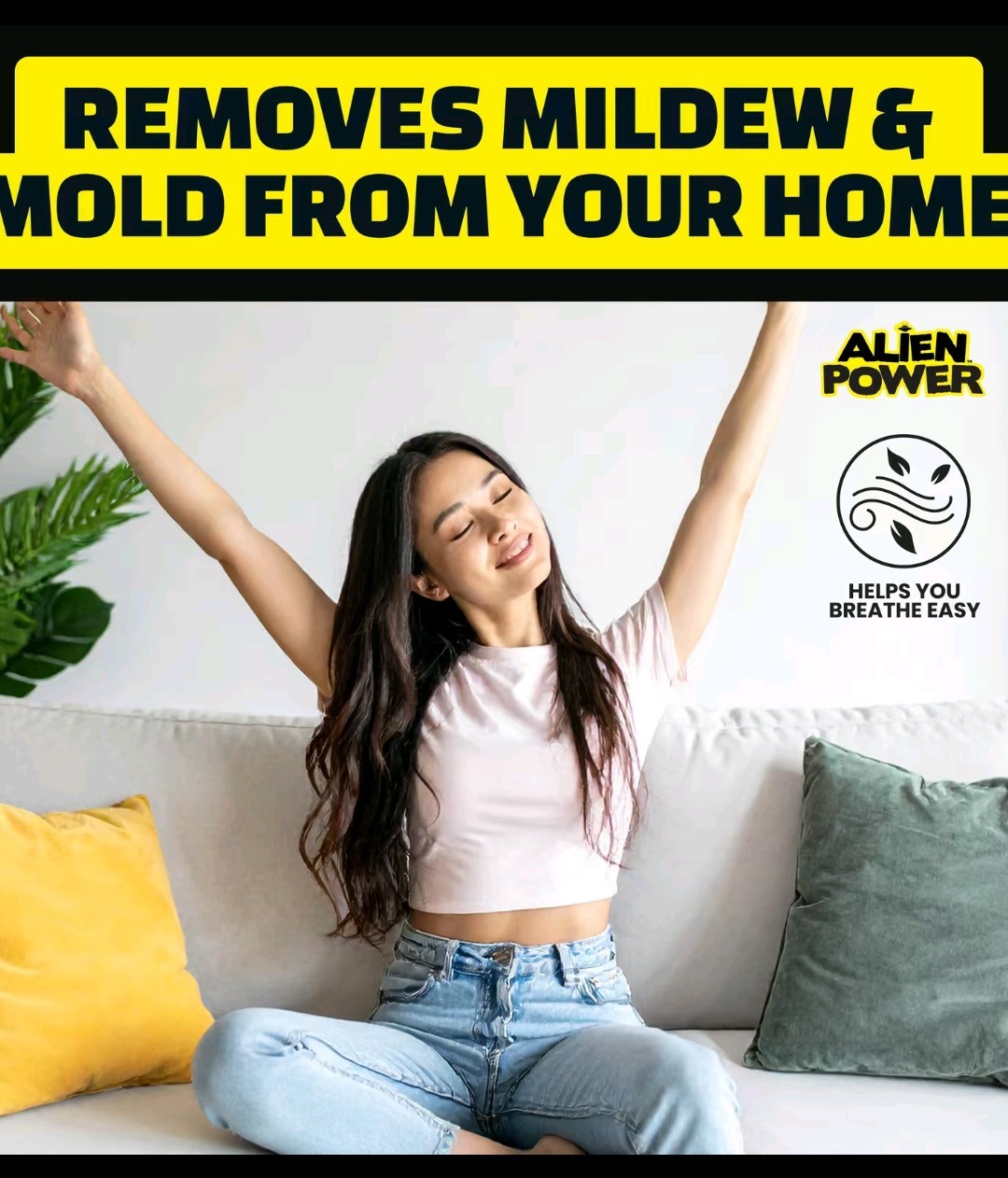 Alien Power Stain Remover Kit – Mold, Mildew & Algae Cleaner with Spray Bottle