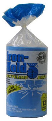 Tall Kitchen Recycling Bags, Blue, 13 Gallons, 30-Ct. – 618781