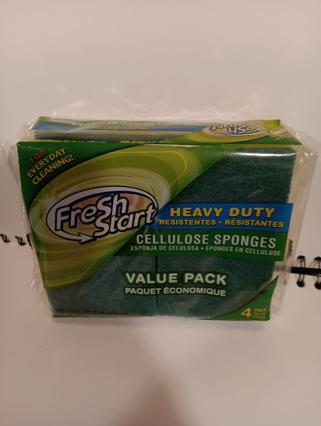 Sponges, Heavy duty cellulose sponges value 4 Pack, Great for all Tough Cleaning