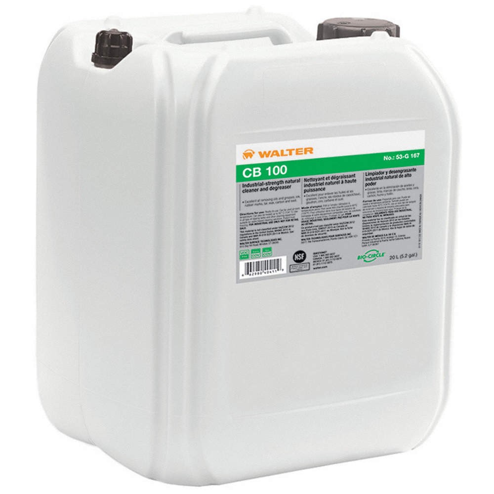 WALTER SURFACE TECHNOLOGIES 53G167 Heavy Duty Cleaner Degreaser,5.3 gal. 34NK13