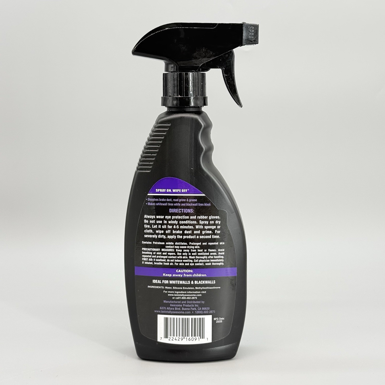 Tire Shine & Gloss LA’s Totally Awesome Spray on Wipe off Tire Cleaner 16 FL OZ