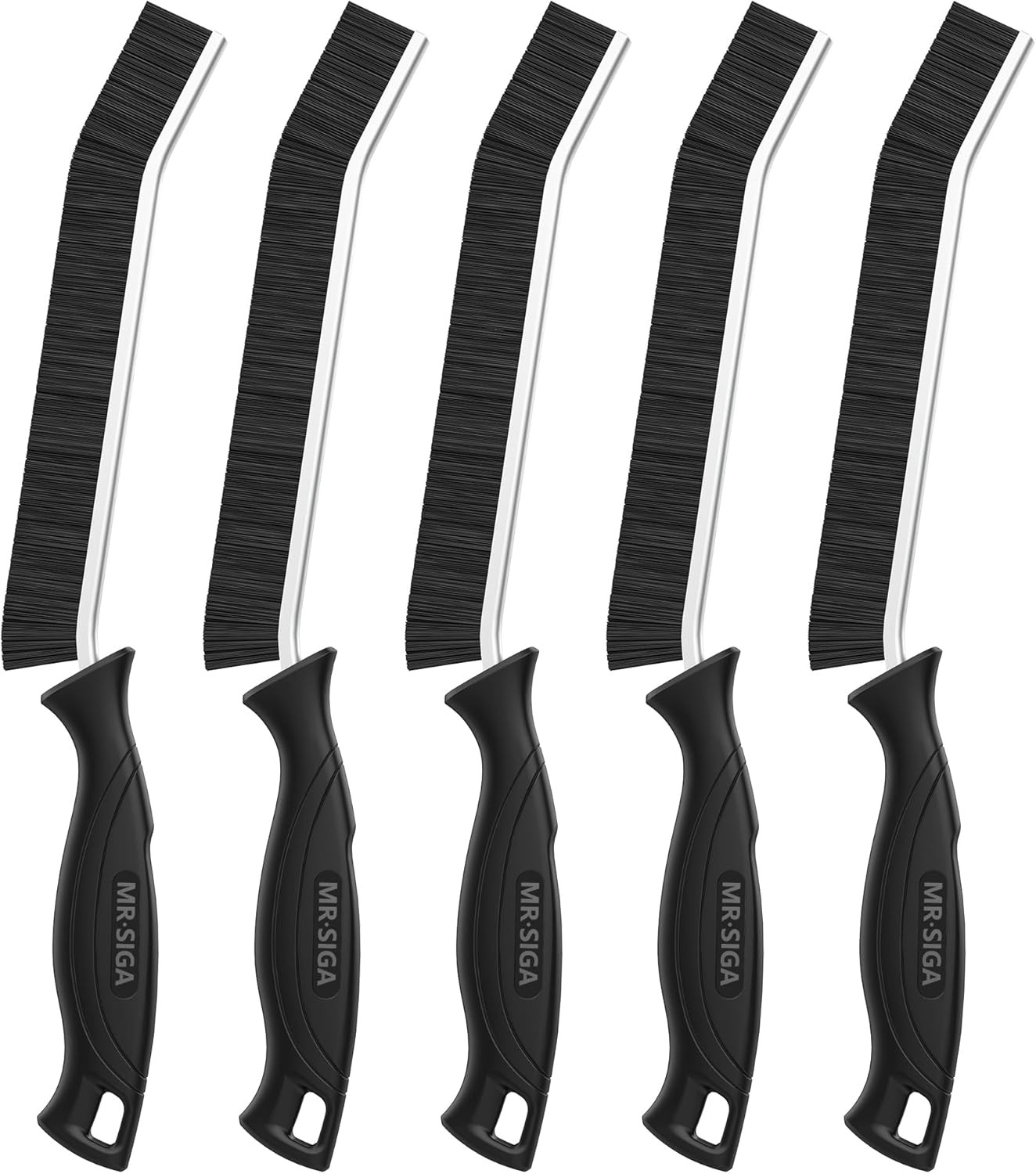 Crevice Cleaning Brush with Handle, Heavy Duty Scrub Brush for Deep Cleaning,…
