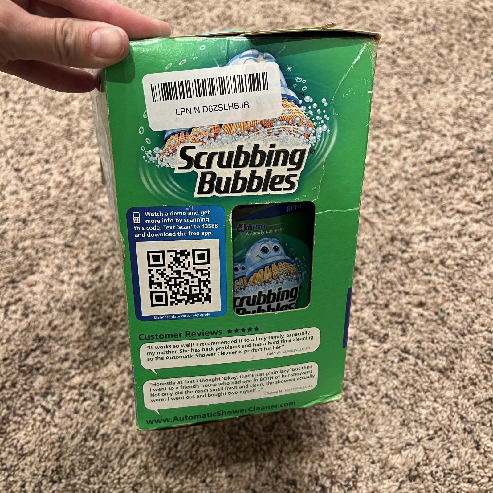 Scrubbing Bubbles Automatic Shower Cleaner Kit NEW 1 Refill 2-Buttons