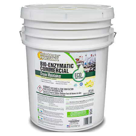 Instant Power Professional 8882 Commercial Drain Cleaner, 5 Gal., Lemon