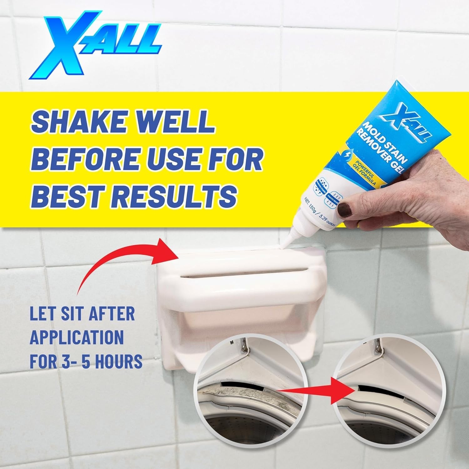 X-ALL Mold Stain Cleaning Gel – NEW/SALE/FREESHIP