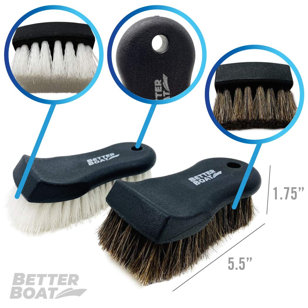 Upholstery Brush Set Carpet And Car Cleaning Brushes Horsehair Detailing Brush F