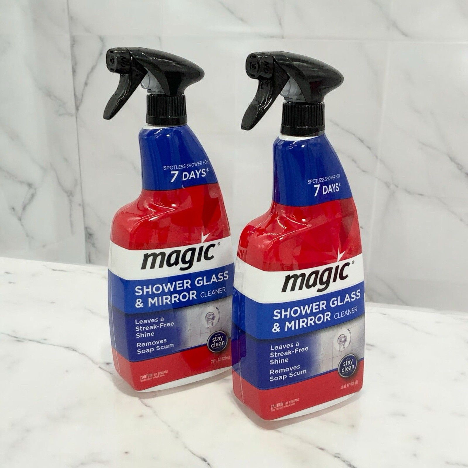 Magic Shower Glass & Mirror Glass Cleaning Spray Streak Free Shine – 2 Bottles